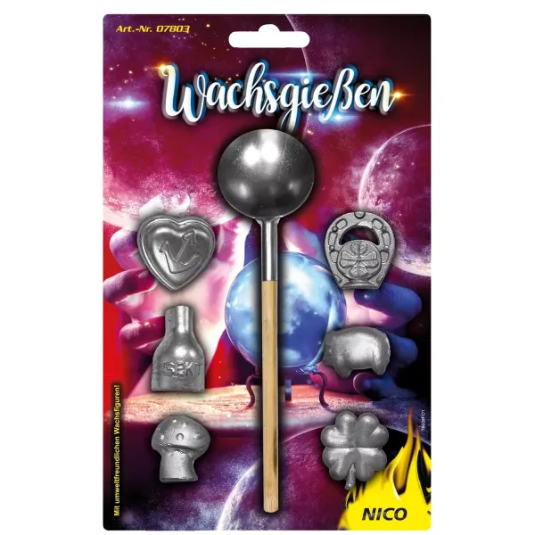 Wachsgießen, 6 Flachfiguren