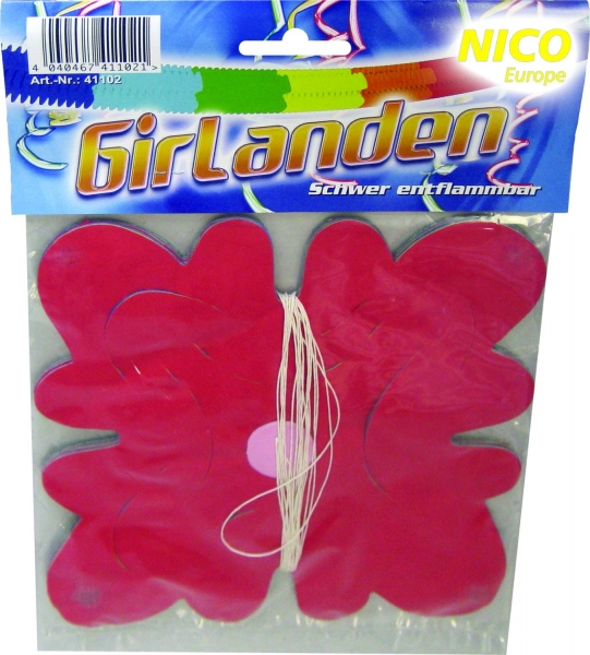 Girlanden, mehrfarbig, 4 m lang