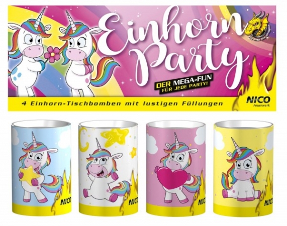 Einhorn Party, 4er-Beutel